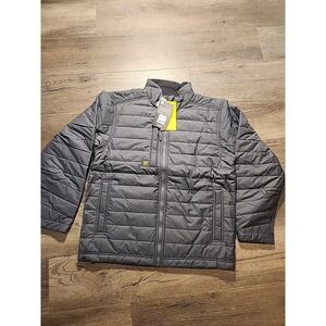ARIAT Men's M Rebar Cordura Ripstop Lightweight Insulated Jacket Coat Gray
